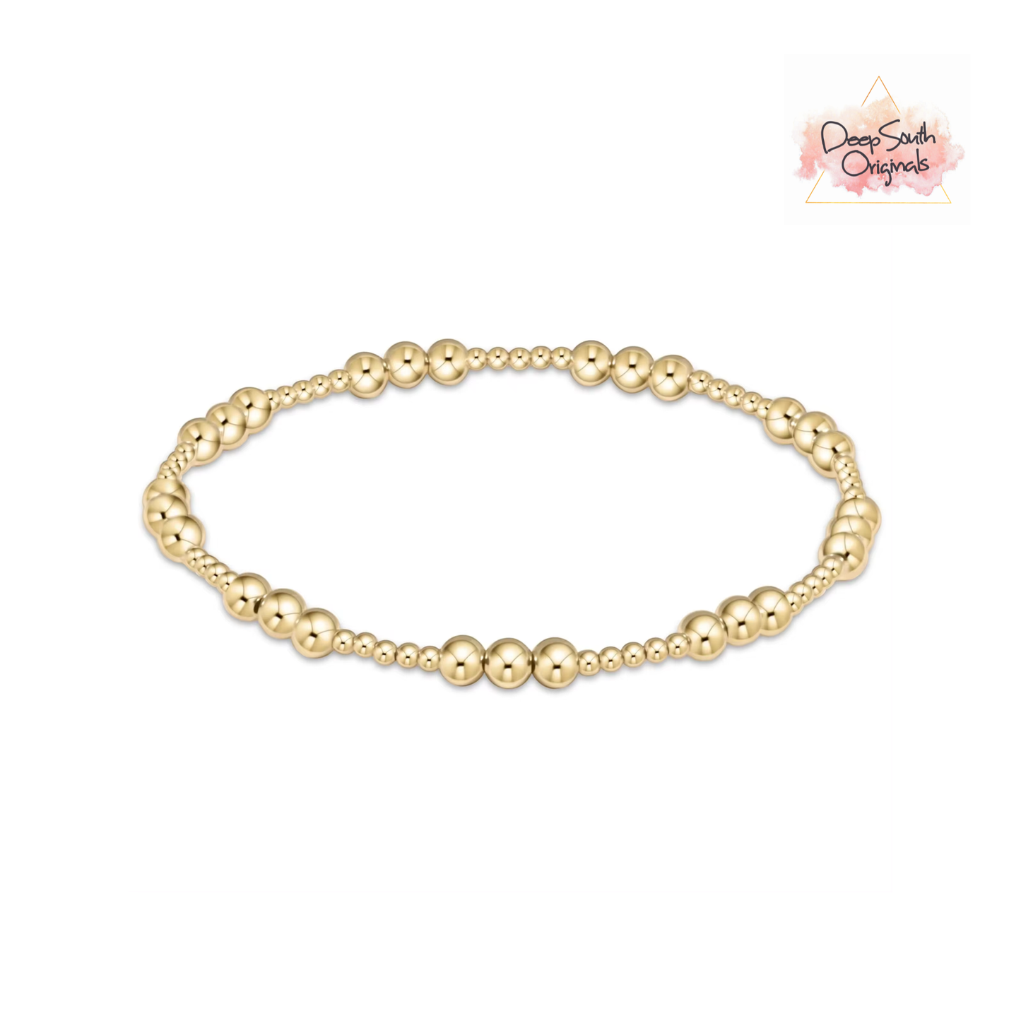 Deep South Originals, LLC - Grace 18K Gold Stretch Bracelet (Waterproof)