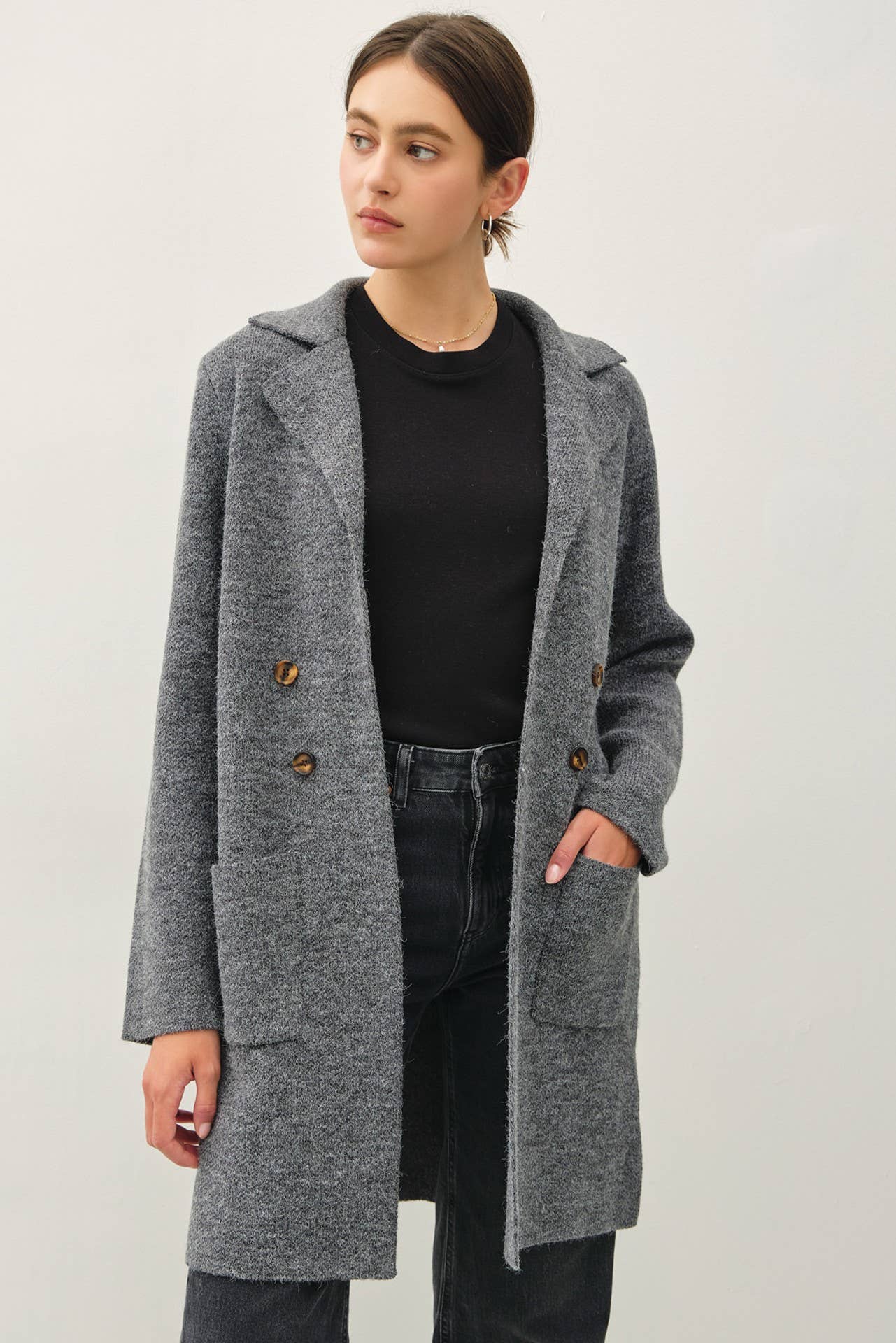 Be Cool - OPEN BASIC SWEATER COAT