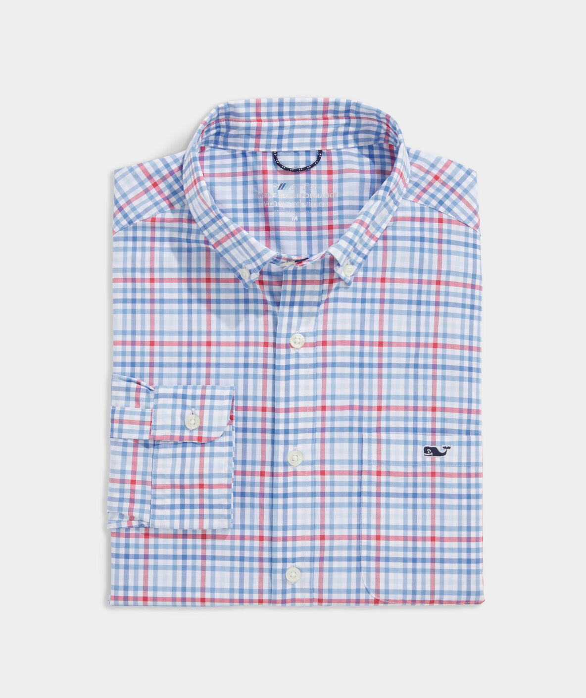 On-The-Go Lightweight Check Shirt - Sailors Red