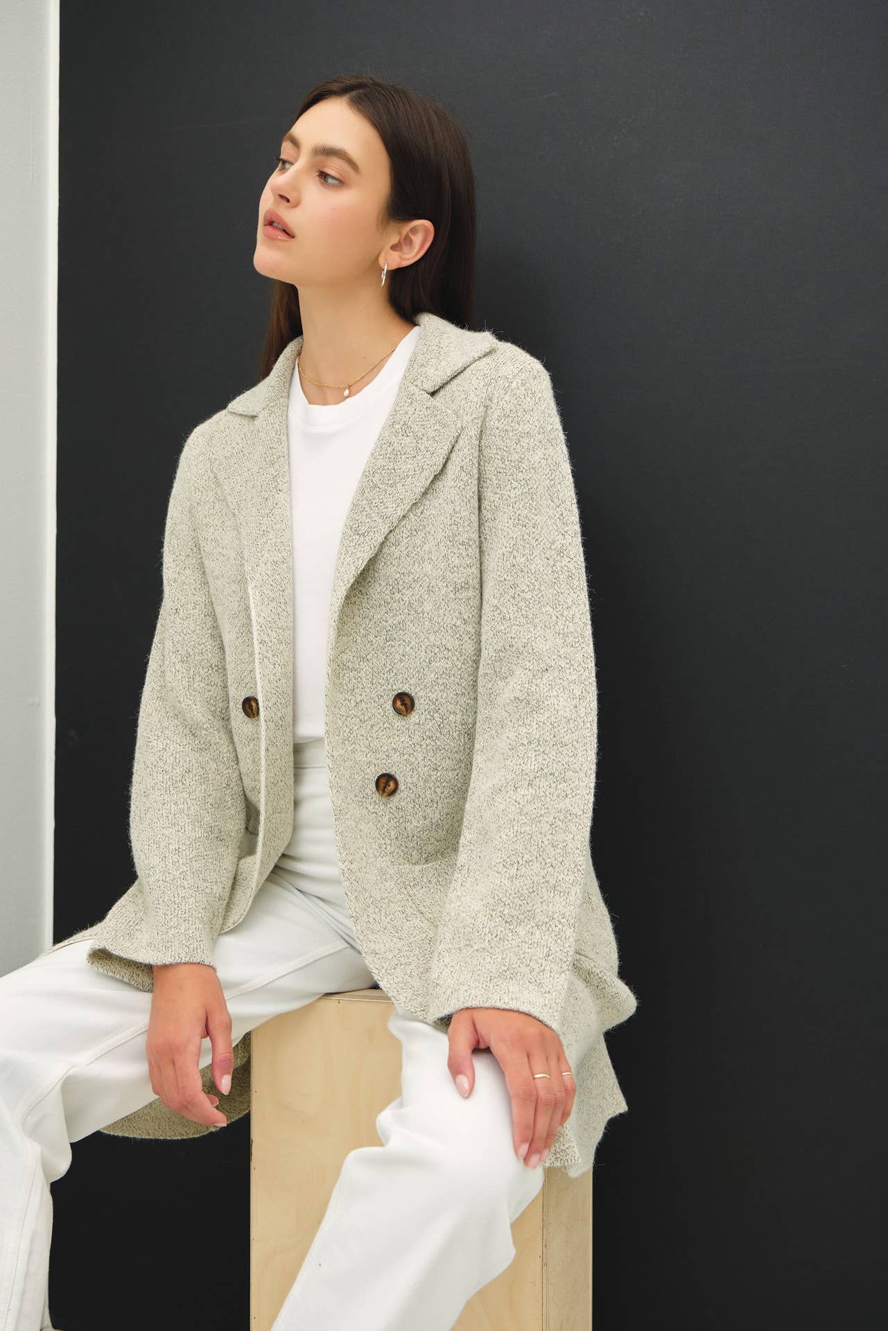 Be Cool - OPEN BASIC SWEATER COAT