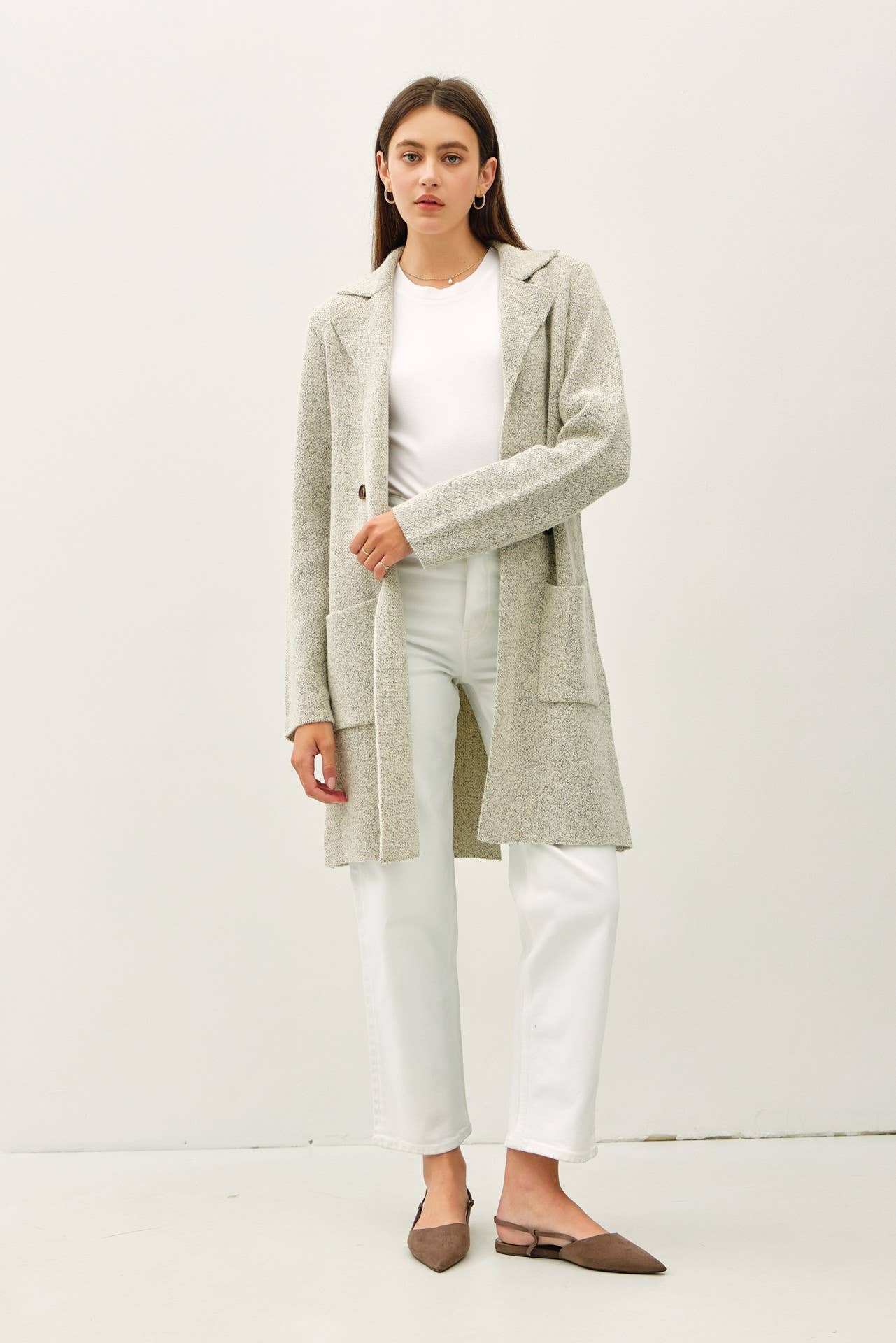 Be Cool - OPEN BASIC SWEATER COAT