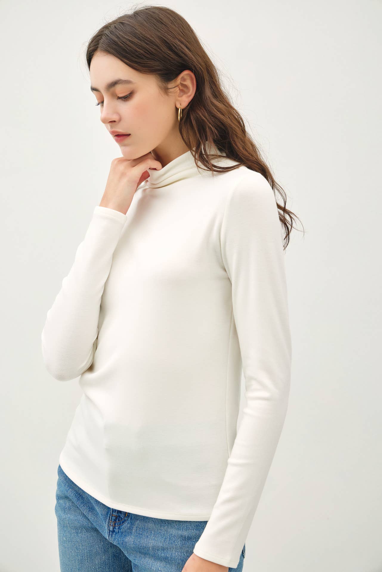 Be Cool - SOFT MOCKNECK LONG SLEEVE KNIT TOP