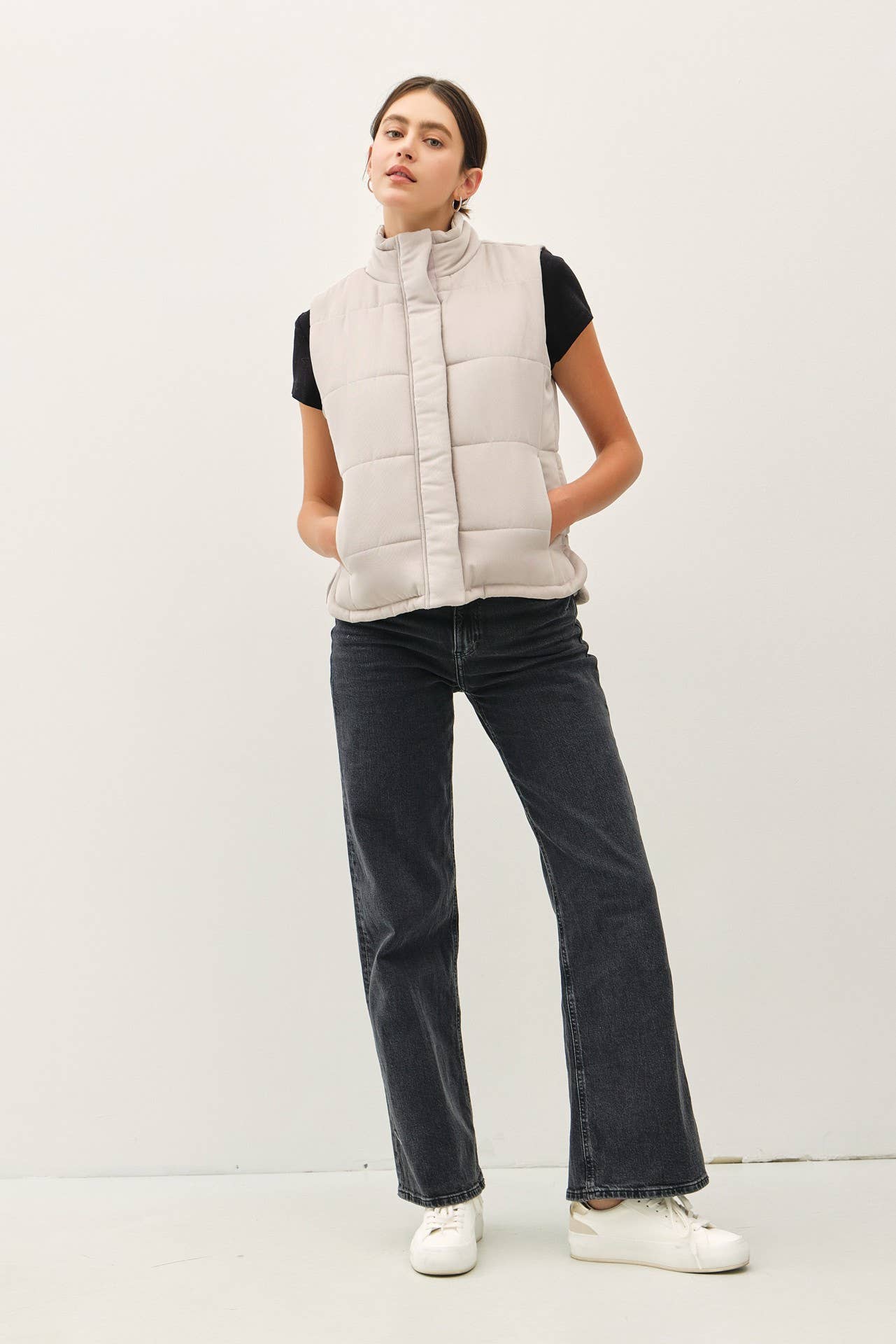 Be Cool - SUEDE-LIKE PUFFER VEST