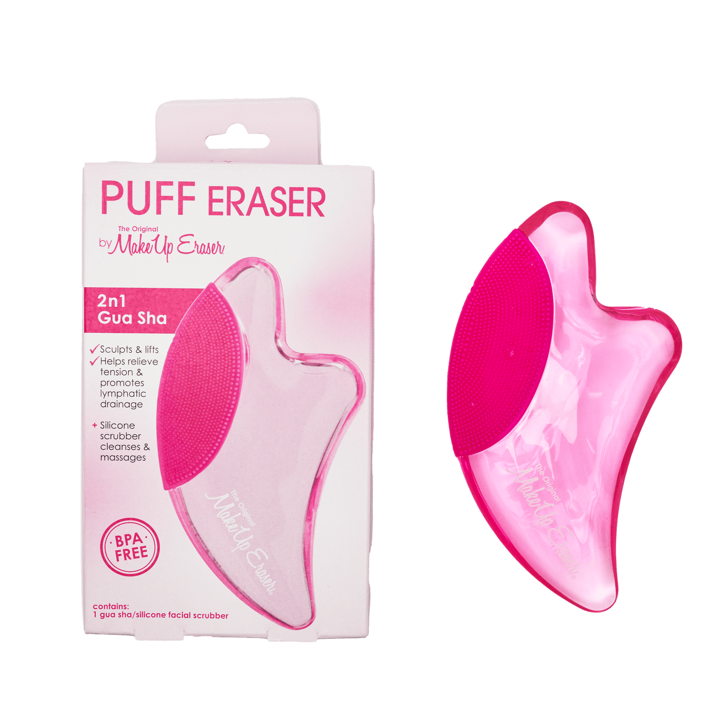 MakeUp Eraser - PUFF Eraser: 2n1 Gua Sha