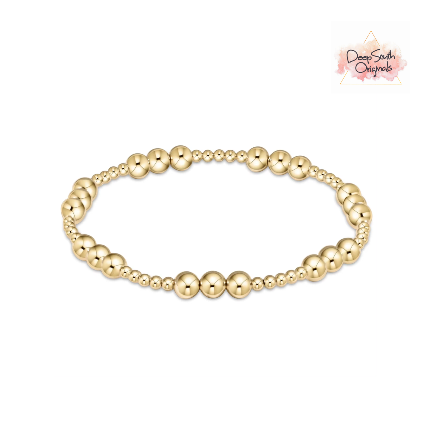 Deep South Originals, LLC - Grace 18K Gold Stretch Bracelet (Waterproof)