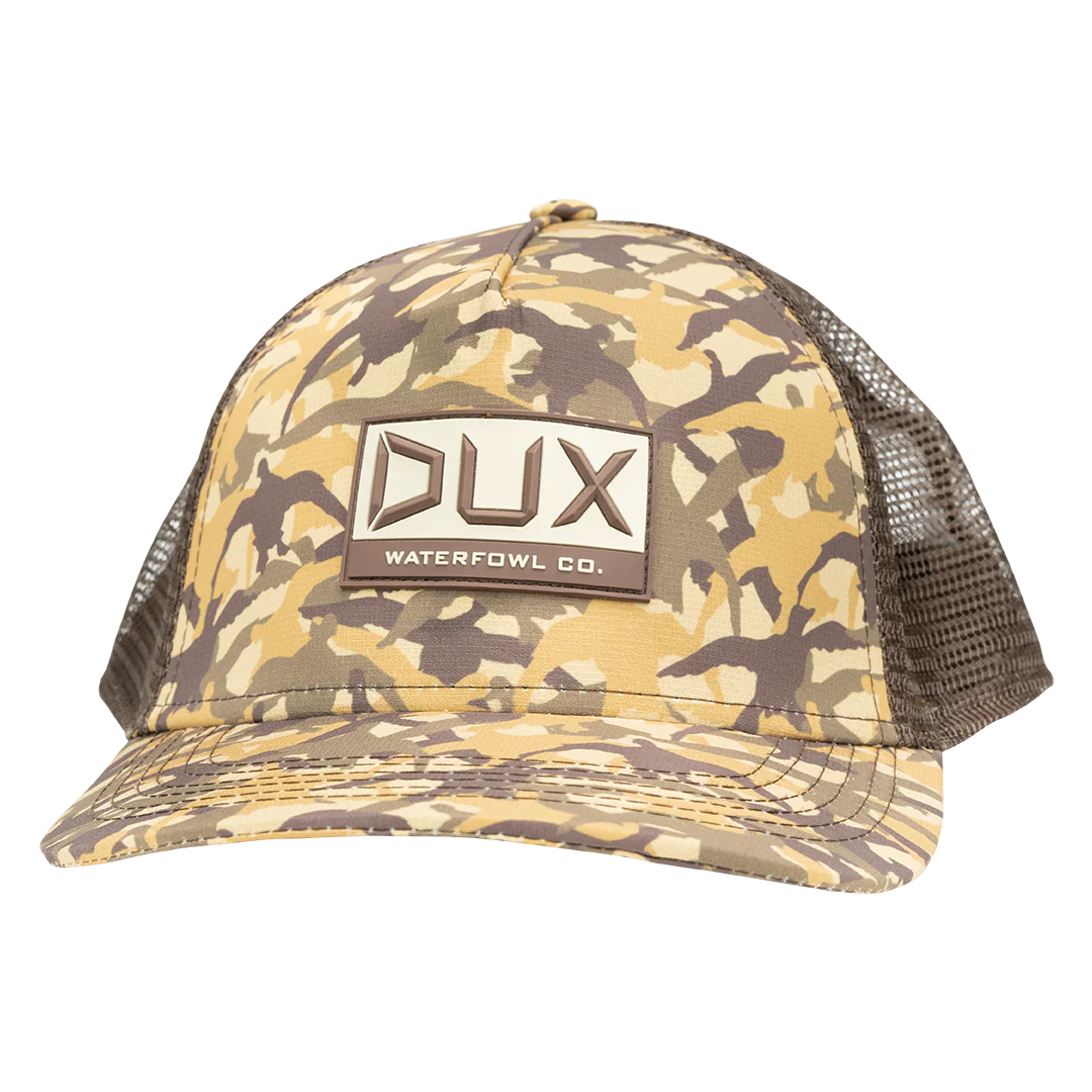 Cupped DUX Wetlands Camo Hat
