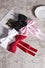 SATIN DOUBLE LAYER BOWTIE RIBBON HAIR CLIPS BARRETTES