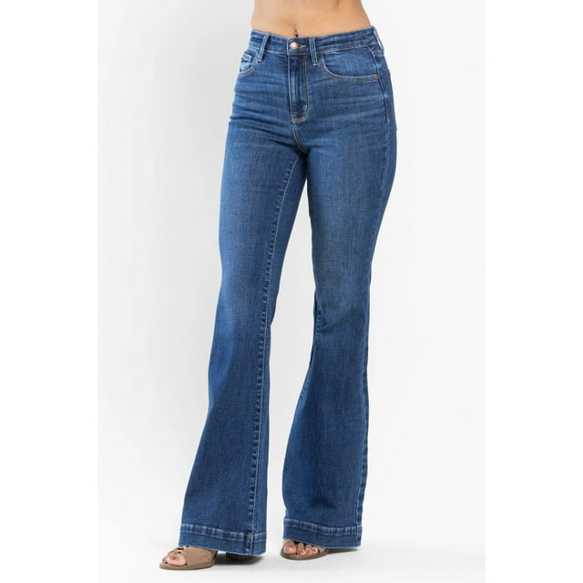 Judy Blue High Waisted Wide Hem Flare