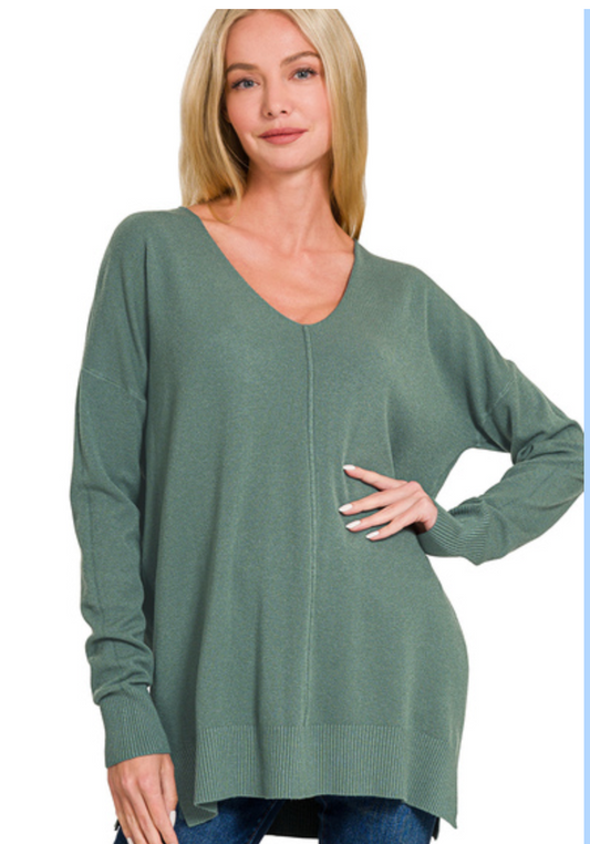 Viscose Front Seam Sweater