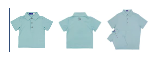 The Little Frio - Light Blue Solid Performance Polo