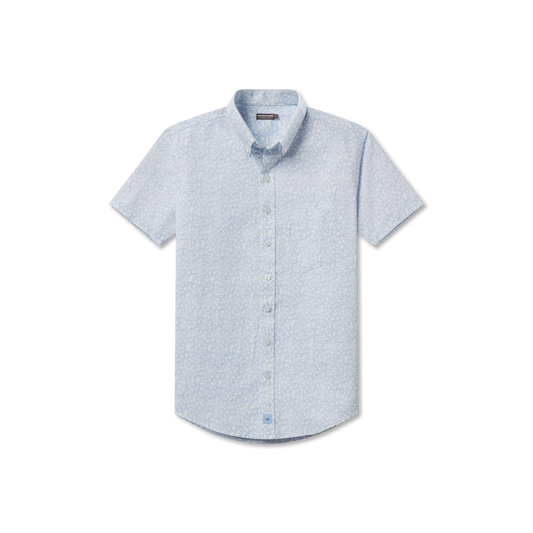 Blaise Ralaxed Shirt - Terrazzo - Light Blue