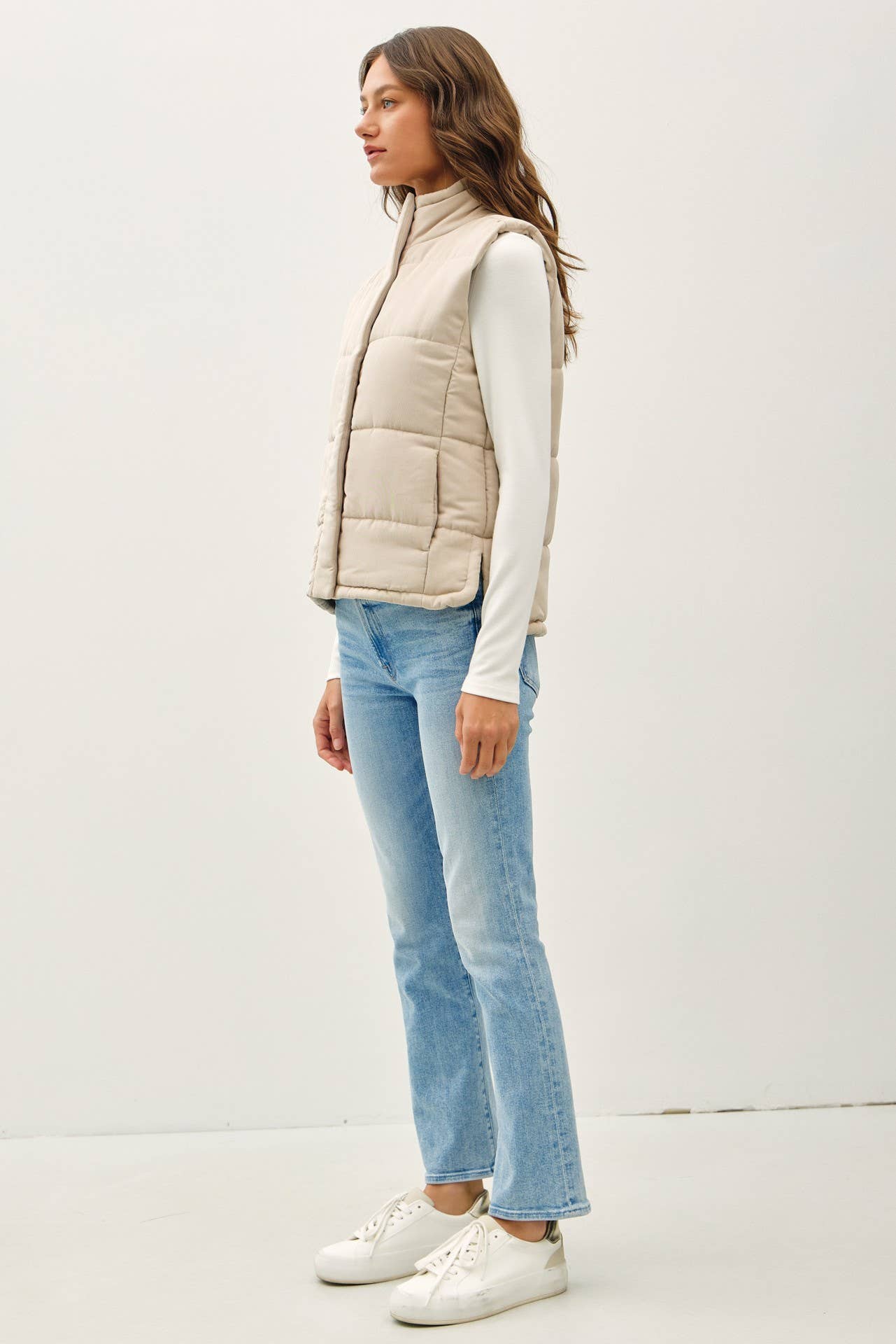 Be Cool - SUEDE-LIKE PUFFER VEST