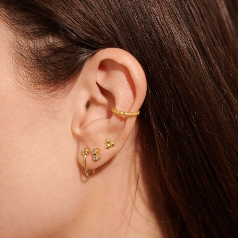 Stacks Of Style Earrings Set in Gold-Tone Plating