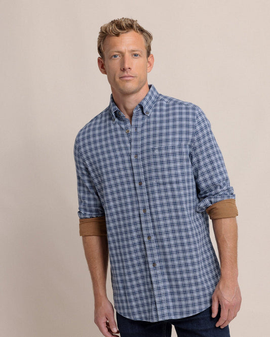 Southern Tide Barnwell Plaid Long Sleeve Sport Shirt