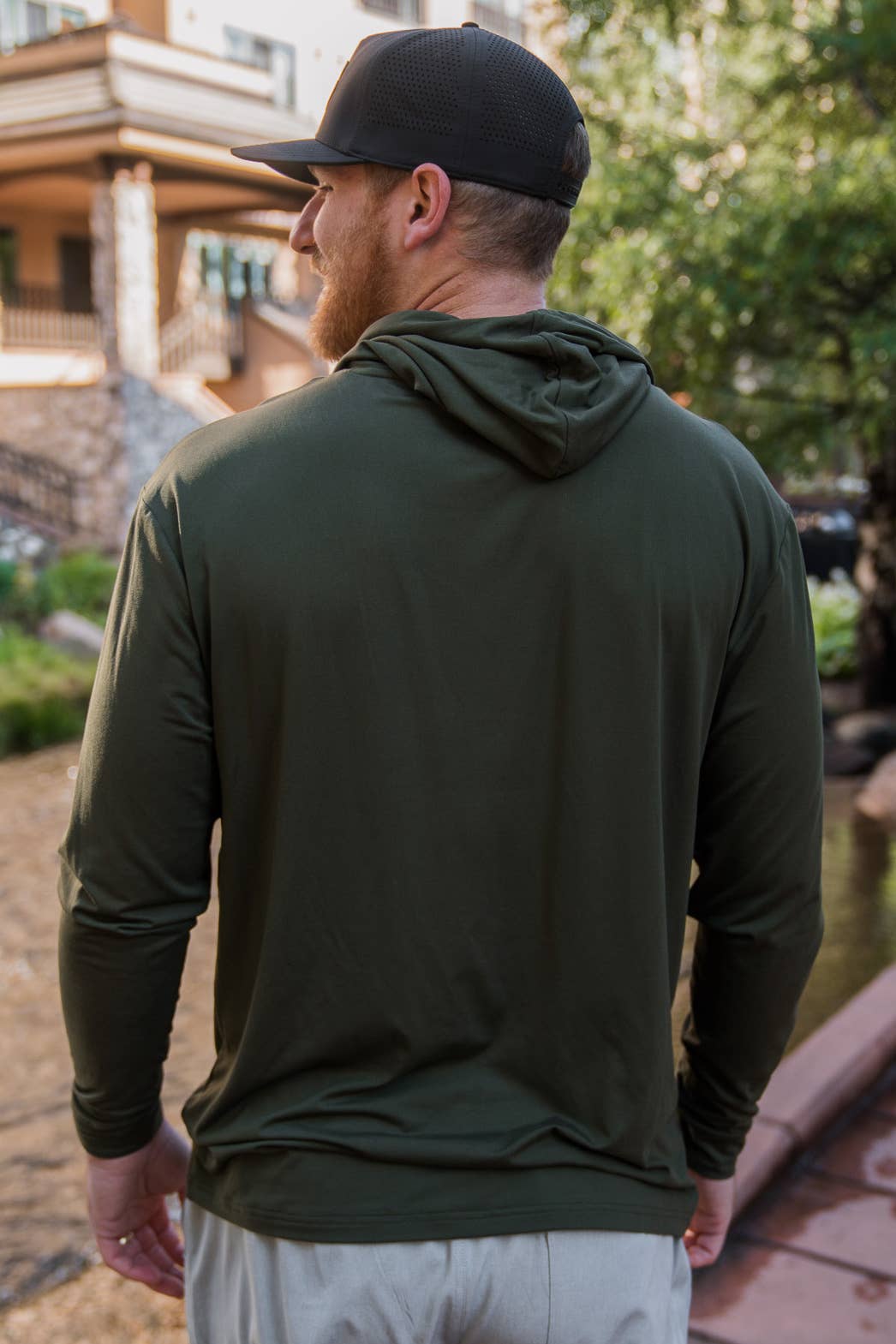 BURLEBO - Performance Hoodie - Mallard Green