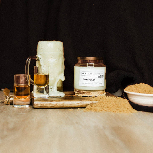 Palms, Psalms, & Prosecco - Butterbeer Soy Candle: 8 oz.