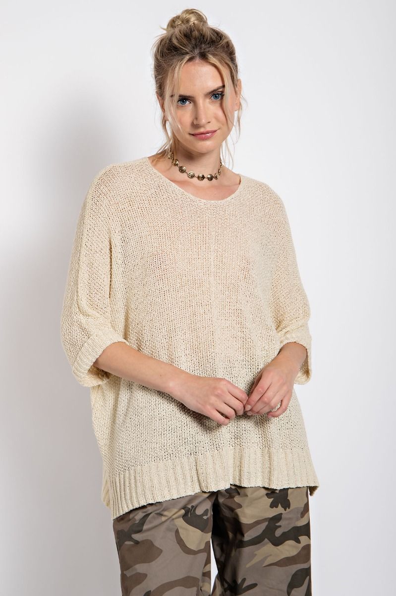 ITS A BREEZE SWEATER KNIT TOP SPRING