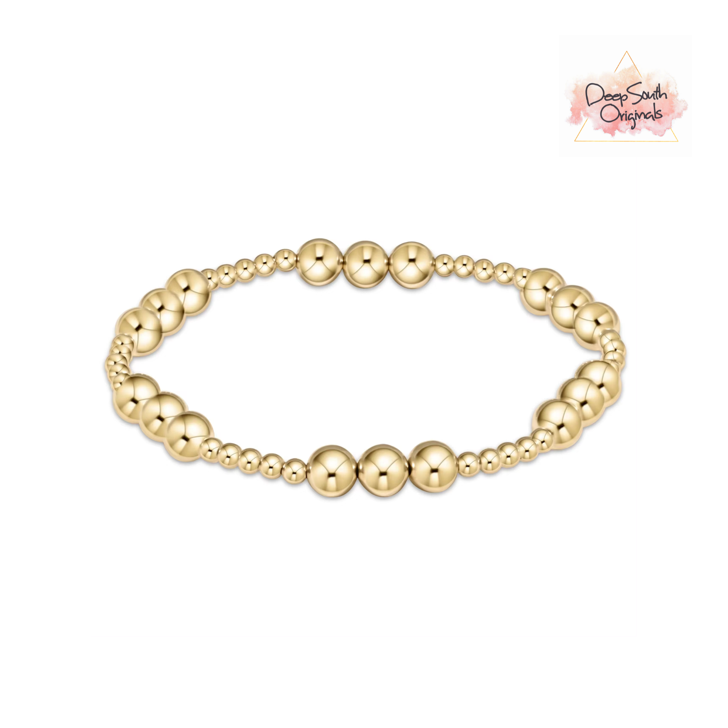 Deep South Originals, LLC - Grace 18K Gold Stretch Bracelet (Waterproof)