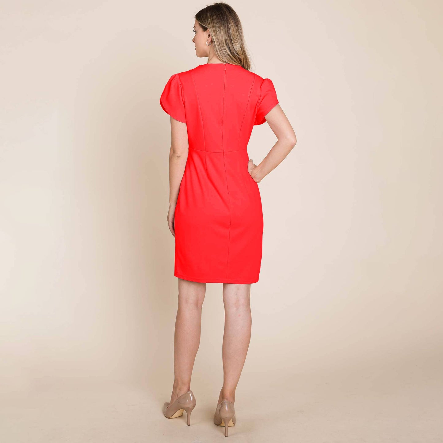 ROLYPOLY - Puff Short Sleeve Bodycon Dress