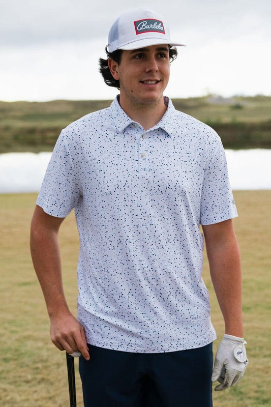 Performance Polo - White Speckled
