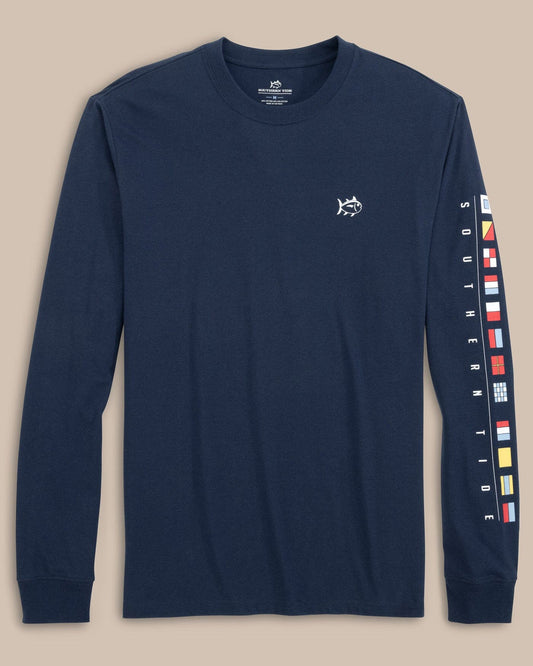 Southern Tide Nautical Flags Long Sleeve T-Shirt