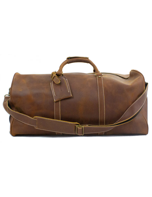 Properly Tied Migratory Leather Duffle Bag