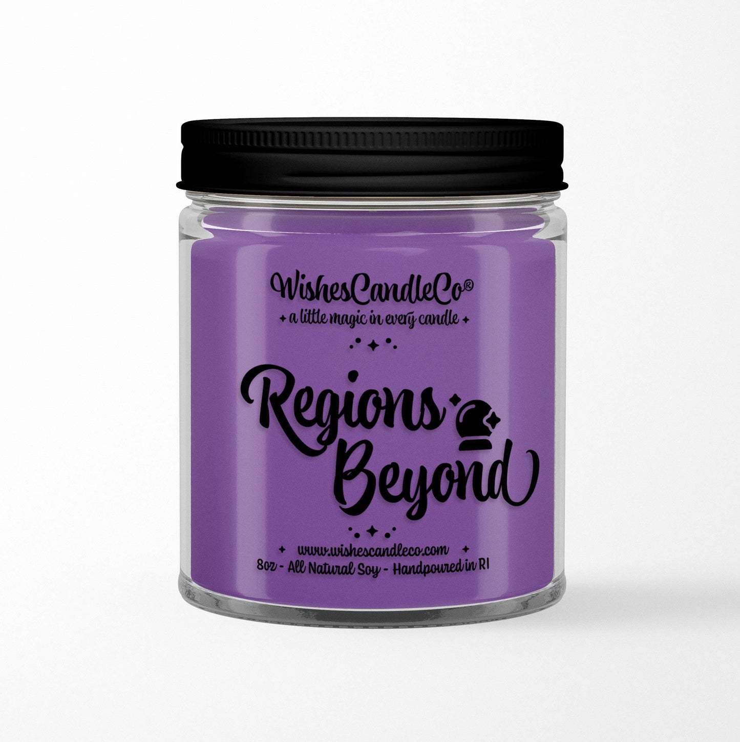 Wishes Candle Co - Regions Beyond 8oz Hidden Pin Candle