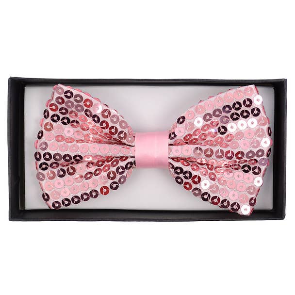 Selini New York - Men's 2.5" Sparkle Sequin Banded Bow Ties
