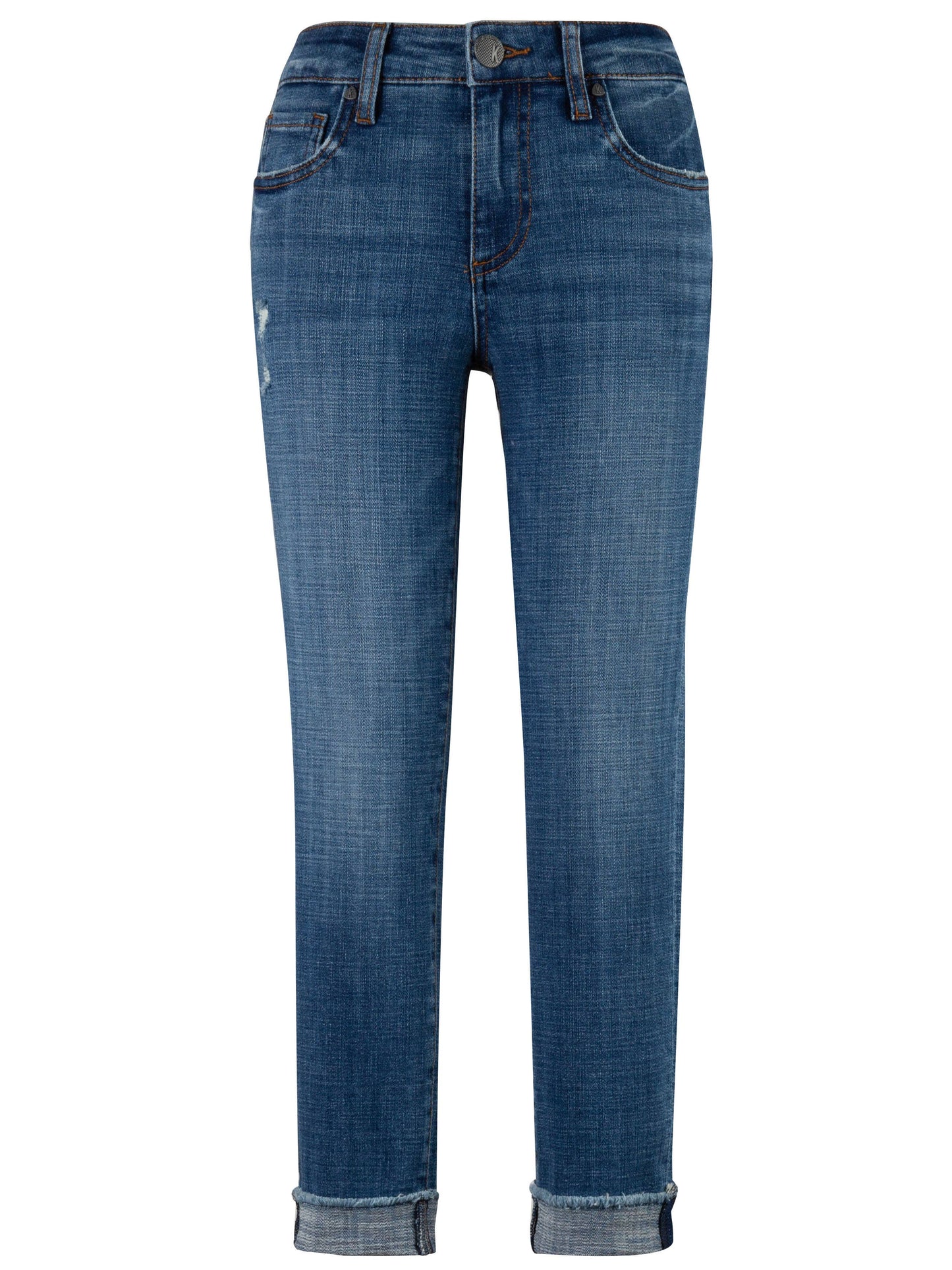 Kut from the Kloth - AMY CROP STRAIGHT LEG- ROLL UP FRAY