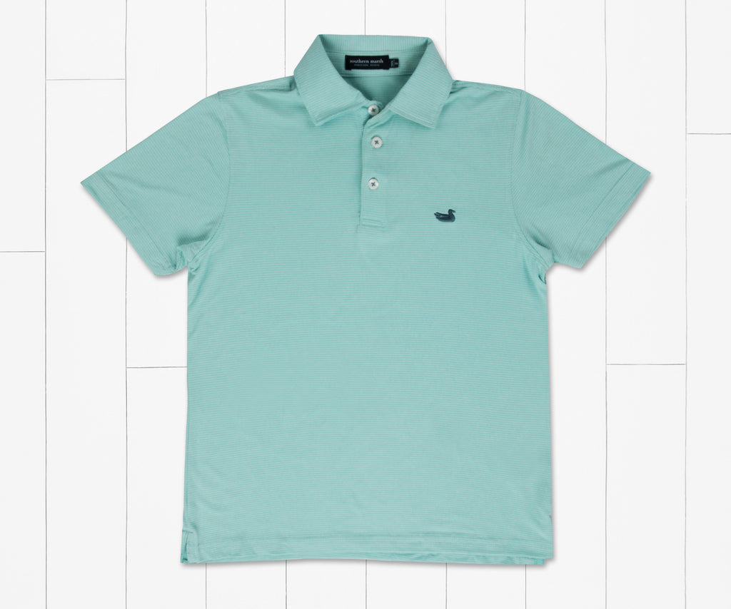 Youth Biscayne Heather Performance Polo